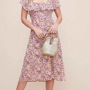 ASTR the label floral midi dress in small